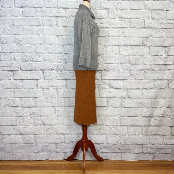 Alexia Admor Copper Ribbed Pencil Skirt - Picture 7 of 9